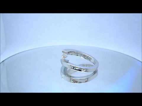 PRINCESS CUT DIAMOND ENGAGEMENT RING TENSION 0.50CT  - KNR INC - 208