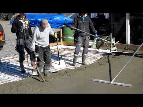 Gjutning av platta på mark