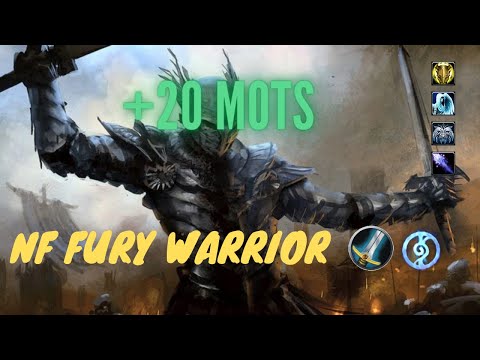 M+ MOTS 20 Fury Warrior POV - WoW 9.1.5 Shadowlands - sketchy ending