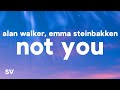 Alan Walker Emma Steinbakken Not You Lyrics