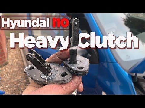 Hyundai i10 heavy clutch cable replacement