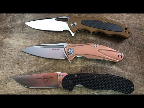 Kershaw Copper Natrix VS Civivi Shard VS Ontario R2D2 Carbon Fiber