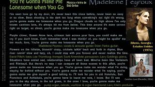 You&#39;re Gonna Make Me Lonesome when You Go (Bob Dylan) - Madeleine Peyroux