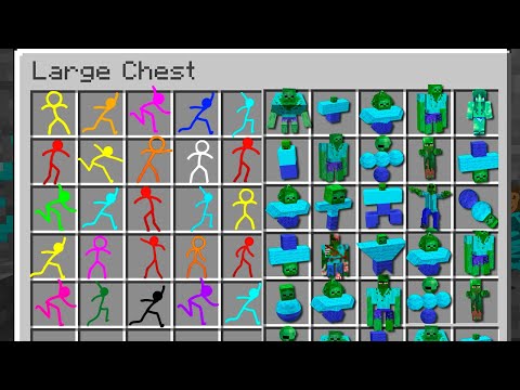 Stickman Vs Minecraft ~ ALL STICKMAN VS ZOMBIE APOCALYPSE / Animation  Stick man Figure Cartoon