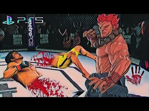 UFC4  Bruce Lee vs Akuma Figter EA Sports UFC 4