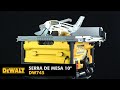 Miniatura vídeo do produto Serra de Mesa 10" 2000W 220V DeWalt DW745-B2