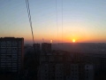 Рассвет в Ростове-на-Дону ранней весной 