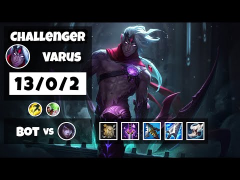 Varus vs Aphelios NA Challenger BOT (13/0/2) - v11.17