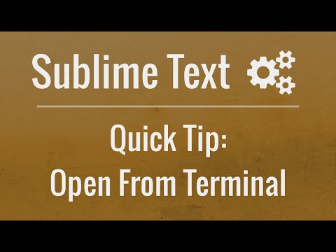 Sublime Text Quick Tip Launch Sublime Text from the Terminal