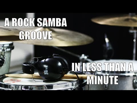 Rock Samba in less than a Minute - Daily Drum Lesson