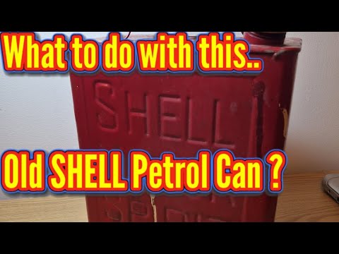 Vintage 2 Gallon Fuel Can | Shell 1949 | Survivor Garage find | Restoration