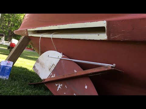 Bauer 12 Sailboat Centerboard Repair - Replacing Uphaul, Downhaul and Shock Cord