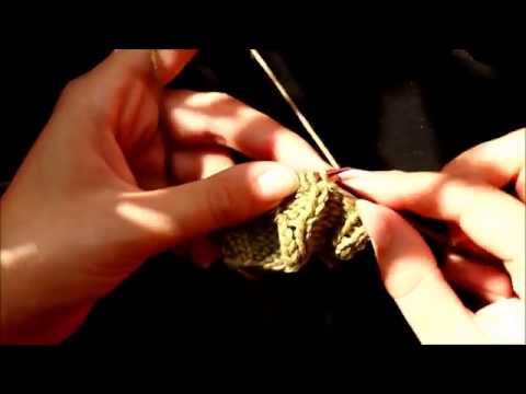 Zopfmuster mit Zugmaschen - Eine Anleitung 1