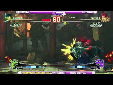 SFO Monthly August 2015 - USF4 - Losers Semi-Final - ChaosTIME_ vs BlaydonRyu