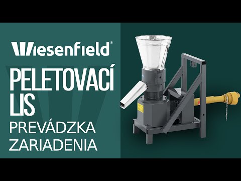Video - Peletovací lis - max. 400 kg/h - Ø 230 mm - 2 válce