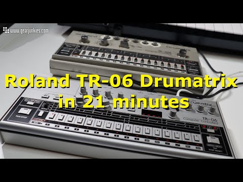 The Roland TR-06 Drumatrix drummachine in 21 minutes
