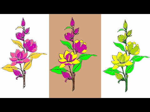 flower coloring ideas for kids Video