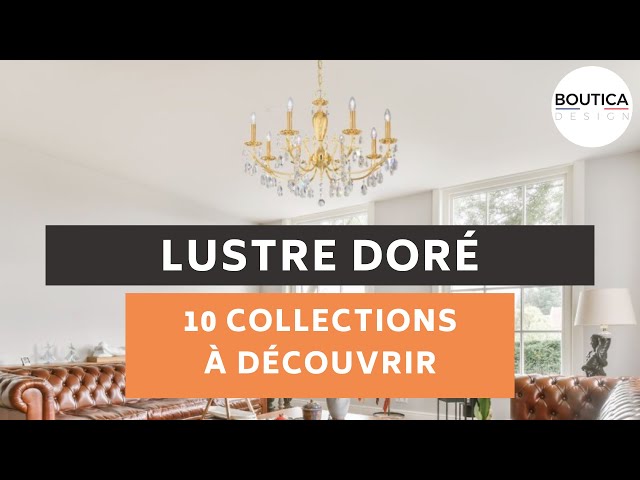 sélection de 10 lustres doré en vidéo