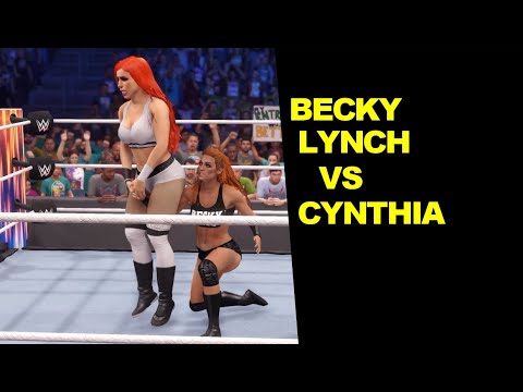 WWE 2K22 Becky Lynch vs Cynthia - No Holds Knockout