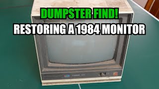 Rescuing A Teknika Monitor Found In A Recycling Dumpster