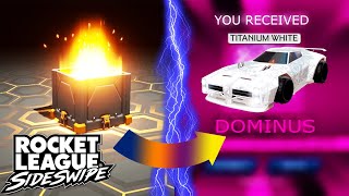 WHERE IS MY TITANIUM WHITE DOMINUS? Crate Opening in Rocket League Sideswipe