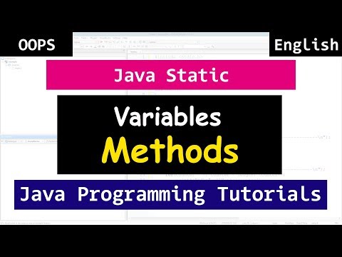 Learn Static Keyword Methods Variables | Java OOPS Video Tutorials for ...