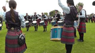 preview picture of video 'Enniskillen 2014 - Field Marshal Montgomery Pipe Band Drum Corps - Medley from the Air'
