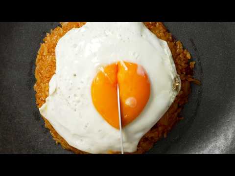 Kimchi Fried Rice — Cook the Rice in Kimchi Brine (Chewy + Crispy)