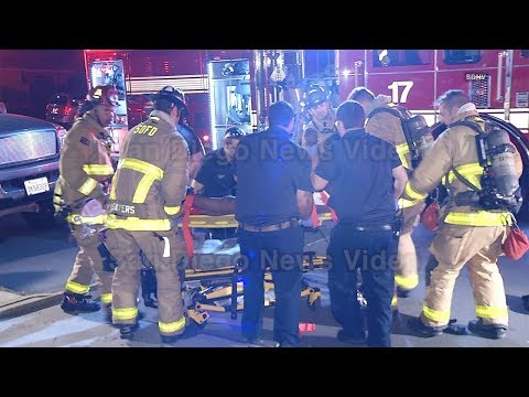 Firefighters pull unconscious man from apartment fire, City Heights