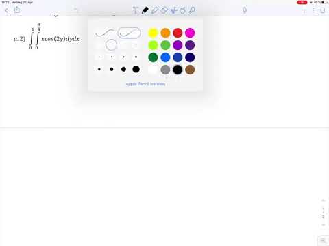 Übungsblatt8 Aufgabe a2 – Doppelintegral