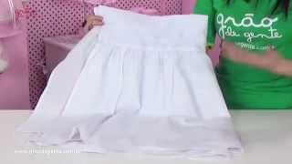 Saia para Berço Ursa Realeza Rosa | Ref: 45066