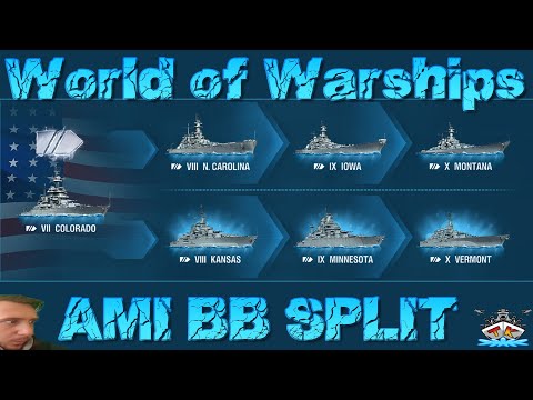 Amerikanischer Schlachtschiff SPLIT *HYPE* in World of Warships auf Deutsch