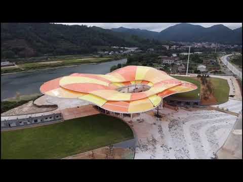 Single layer Colorful ETFE Canopy System for Theatre Stands Roofs & Covers