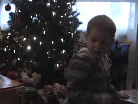 Christmas 2009- Gage's garage.MPG