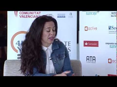 Beatriz Picazo en el set de entrevistas del #DPECV2013