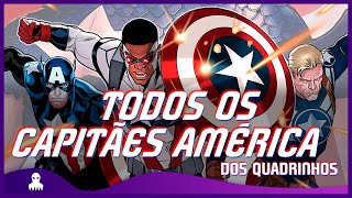 TODOS OS CAPITÃES AMÉRICA DOS QUADRINHOS
