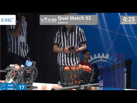 VEX Worlds 2016 - VEXIQ Middle School - Science - Qual 52 (359B 56368) 96