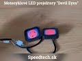Motocyklové LED projektory "Devil Eyes" - Video Youtube