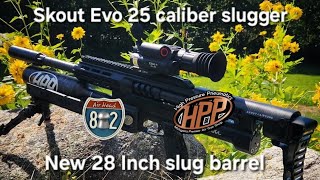 Skout EVO (NEW!!! 28 Inch Lother Walther Slugger) 110 yard slug shooting