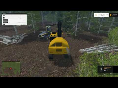 FS15 LOGGING WITH FRIEND!