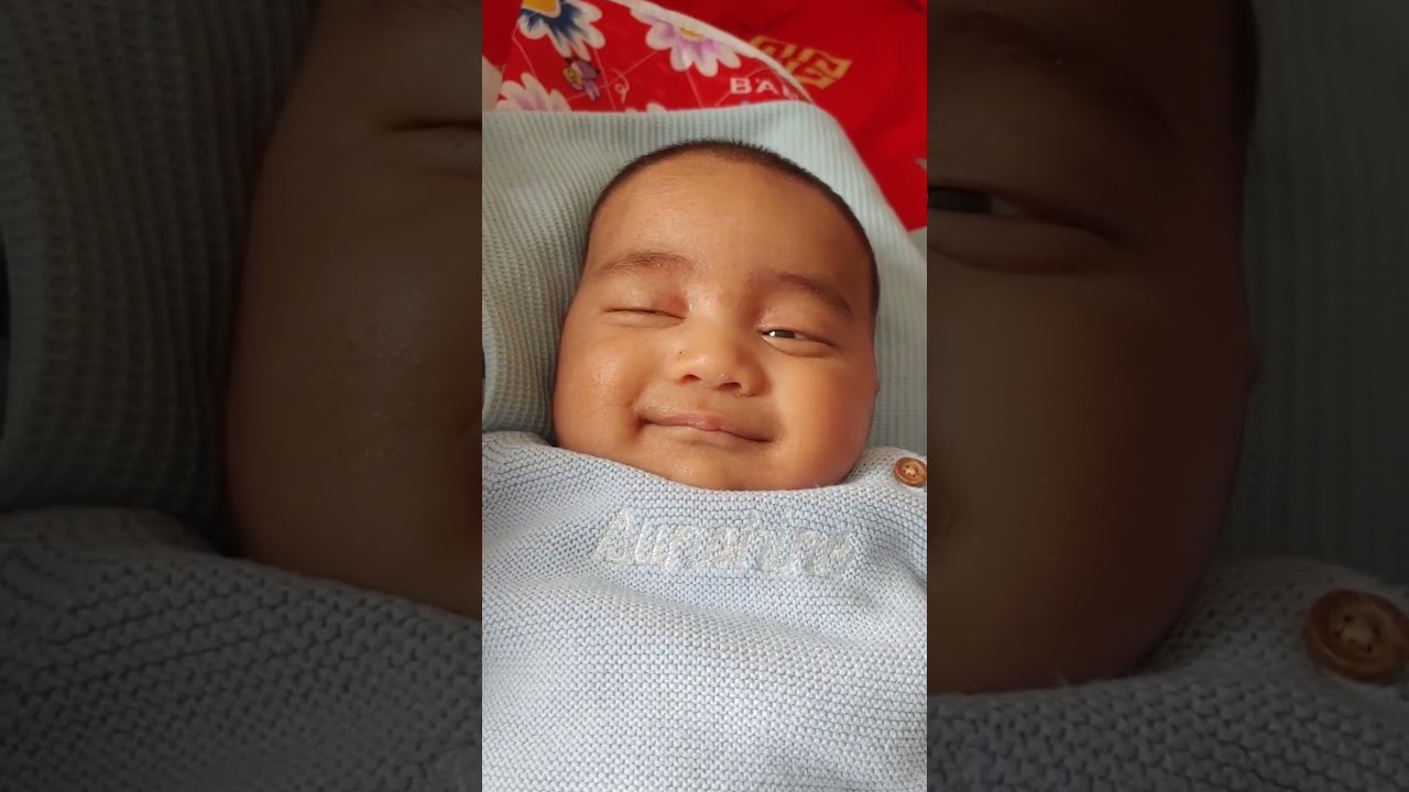 Cute Baby Boy Smiling #babyboy #baby #smile #newbornbaby #newborn
