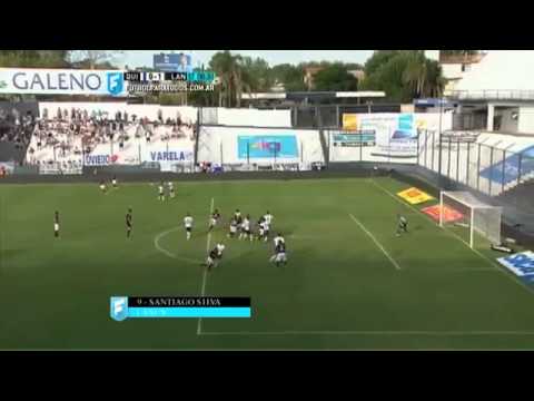 Gol de Silva. Quilmes 0 - Lanús 1. Fecha 1. Primera División 2015.