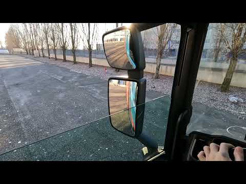 POV.SCANIA R450 DRIVING,ENTRANCE UNDER THE RAMP