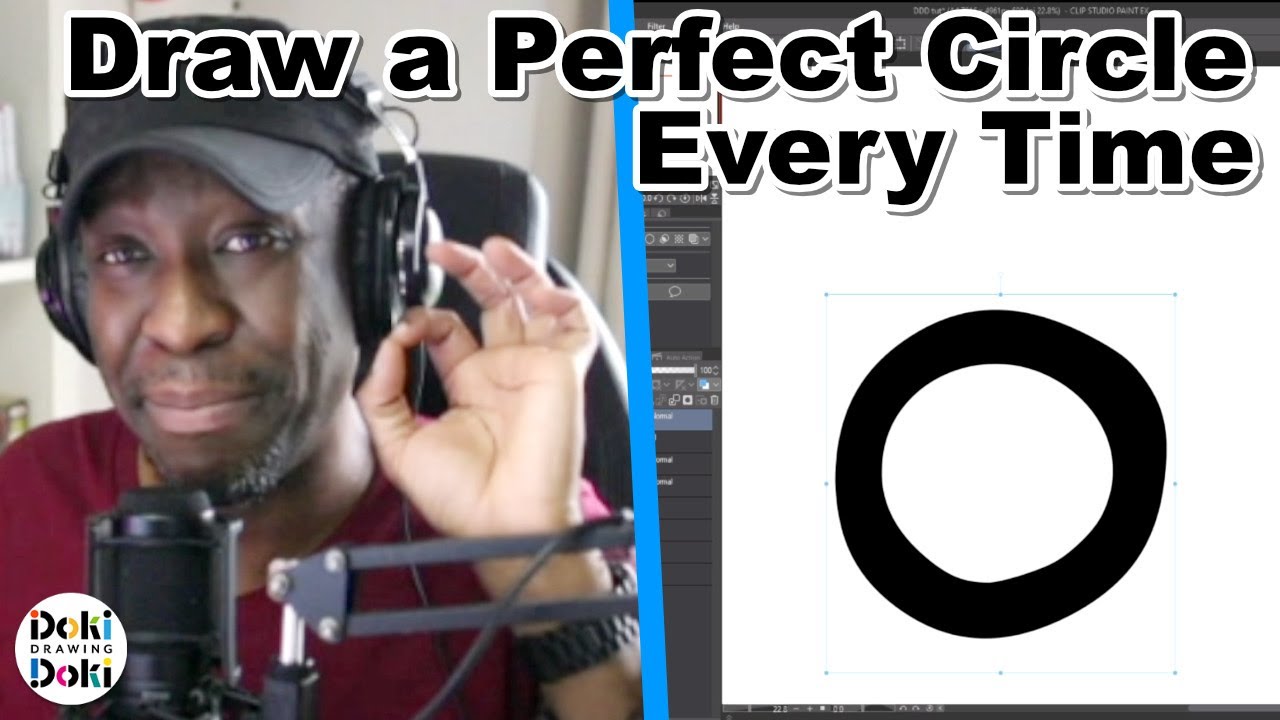 How to Draw a Perfect Circle - Ultra Brain Method!｜Tutorial [Clip Studio Paint]