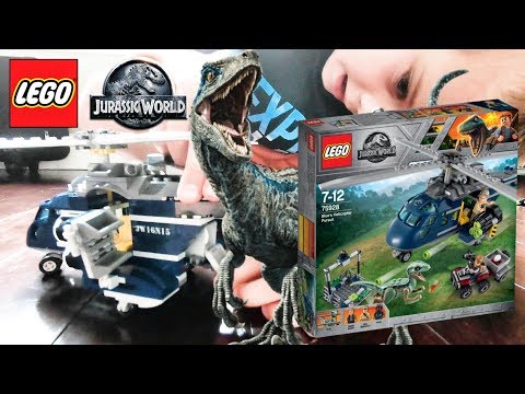 Lego Jurassic World Fallen Kingdom Blue's Helicopter Pursuit 75928