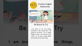 English Listening Practice – Be Brave To Try | Short English Story with Subtitles