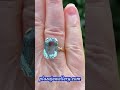Retro Aquamarine Gold Cocktail Ring