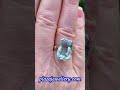 Retro Aquamarine Gold Cocktail Ring