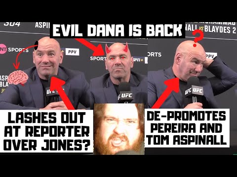 The Return Of EVIL Dana White? RAGES At Reporters? TRASHES Pereira? No More Bonuses?