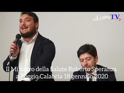 Il Ministro della Salute Roberto Speranza a Reggio Calabria 18 gennaio 2020
